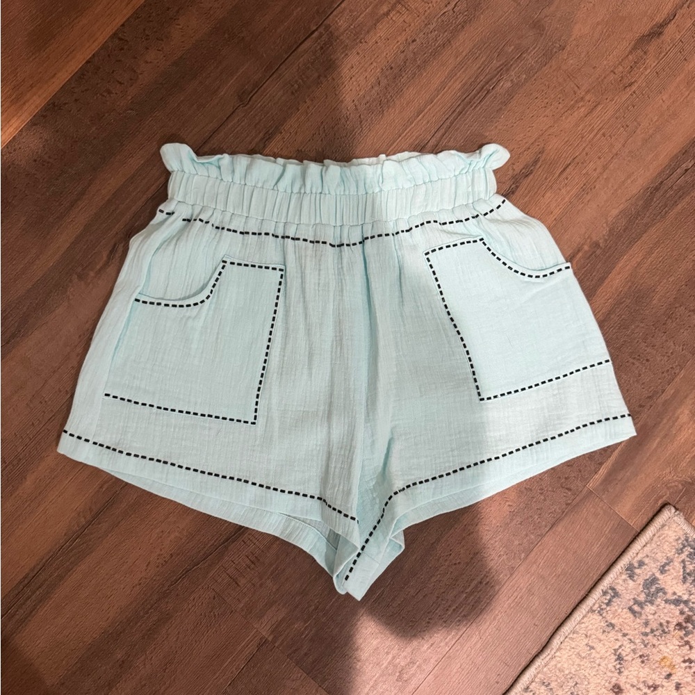 QUEEN OF SPARKLES High Waist Mint Shorts